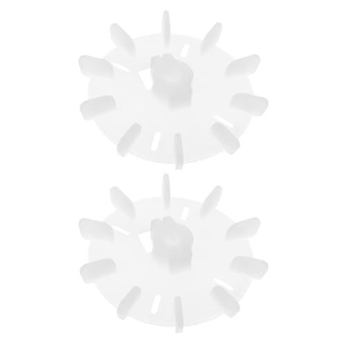 SHINEOFI 2 Stück Motorkühlgebläse Kondensator Ersatzlüfterblatt Lüfterpropeller Austauschbare Lüfterblätter Motorkompressorlüfter Kleiner Lüftungslüfter Industriemotor Kühlgebläse von SHINEOFI