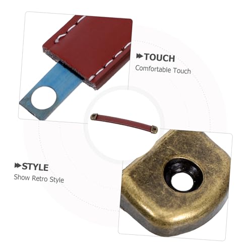 SHINEOFI 2 Stück PU Ledergriffe Vintage Stil Möbelgriffe Braun Strap Tür Schubladengriffe für Kommode Schrank Koffer Robuste Ergonomische Möbelgriffe zur Einfachen Montage SHINEOFI 2 Stück PU Ledergriffe Vintage Stil Möbelgriffe Braun Strap Tür Schubladengriffe für Kommode Schrank Koffer Robuste Ergonomische Möbelgriffe zur Einfachen Montage von SHINEOFI