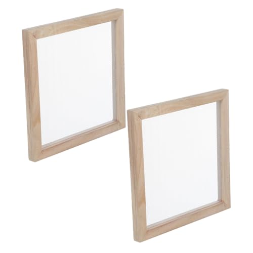 SHINEOFI 2 Stück Papier Schöpfrahmen aus Natürlichem Holz Leichter Tragbarer Bastelrahmen für DIY Papierherstellung Kinderhandwerk Kreative Schulprojekte Edukatives Bastelzubehör SHINEOFI 2 Stück Papier Schöpfrahmen aus Natürlichem Holz Leichter Tragbarer Bastelrahmen für DIY Papierherstellung Kinderhandwerk Kreative Schulprojekte Edukatives Bastelzubehör von SHINEOFI