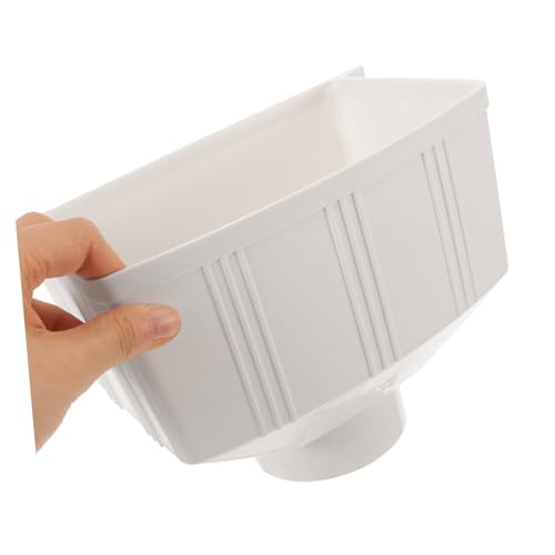 SHINEOFI 2 Stück Regenfallrohr Adapter Robuster Dachrinnenablauf Verbinder für Effektive Regenwassersammlung Langlebiger Fallrohr Verbinder für Außenbereiche und Gebäude von SHINEOFI