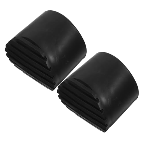 SHINEOFI 2 Stück Rutschfeste Leiternfußmatten Langlebige Gummipads Schutz vor Bodenschäden Einfache Anbringung Rutschfeste Leiterfußabdeckungen für Klappleitern Schwarz von SHINEOFI