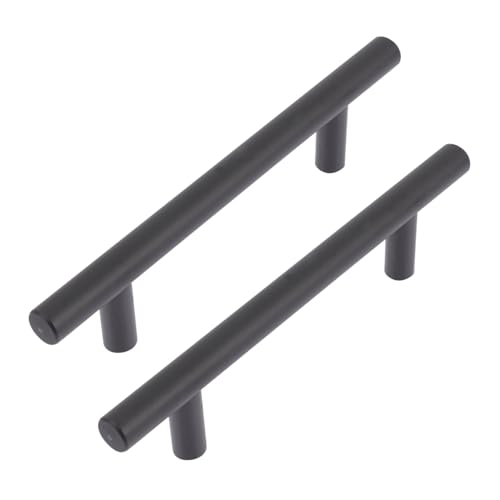 SHINEOFI 2 Stück Schrankgriffe aus Hochwertiger Aluminiumlegierung Runde Modern Griffe mit Lochabstand Langlebig und Kratzfest für Kleiderschränke und Küchenschränke Ergonomisch und von SHINEOFI