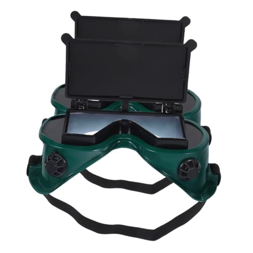 SHINEOFI 2 Stück Schweißschutzbrille mit Dualflip Design Stoßfeste Schutzbrille für Schweißer Beschlagfreie Gläser Getönte Schutzbrille für Schneidbrenner und Industrieeinsatz von SHINEOFI