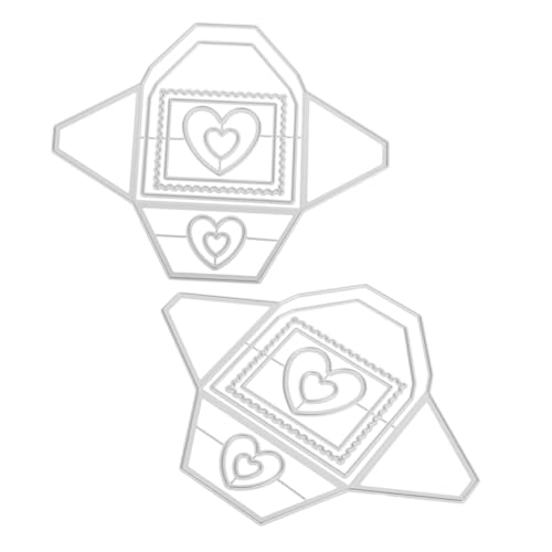 SHINEOFI 2 Stück Teiliges Briefumschlag Metall-stanzformen aus Robustem Karbonstahl Hintergrundrahmen Präzise DIY Schneidvorlagen für Scrapbooking Kartengestaltung und Papierbastelprojekte SHINEOFI 2 Stück Teiliges Briefumschlag Metall-stanzformen aus Robustem Karbonstahl Hintergrundrahmen Präzise DIY Schneidvorlagen für Scrapbooking Kartengestaltung und Papierbastelprojekte von SHINEOFI