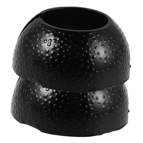 SHINEOFI 2 Stück Teiliges Deckenventilator Montage- Schwarzer Metallhalter Stabile Deckenventilator Adapter Halterung Flexibler Aufhängungsball Robustes Ersatzteil für Wohnräume von SHINEOFI