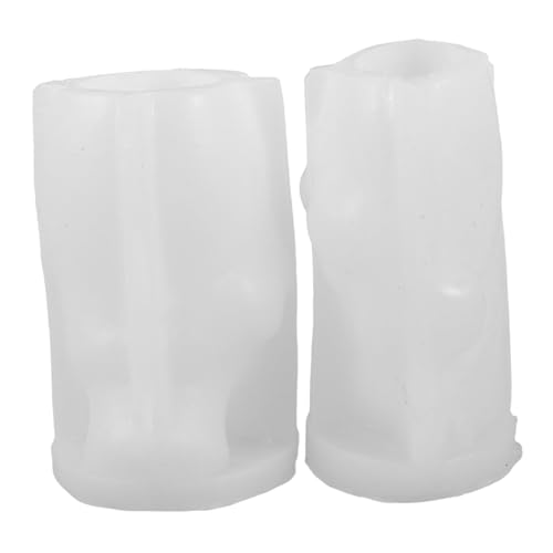SHINEOFI 2 Stück Teiliges Silikon Schneemann Kerzenform Weihnachts-duftkerzen Silikonform für DIY Wachs Harz Gips und Epoxidharz Basteln Weihnachtsdeko und Wohnaccessoires von SHINEOFI