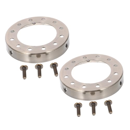 SHINEOFI 2 Stück Teiliges Vintage Lampenschirm Adapterring aus Metall Dekorativer Lampenhalter für Deckenleuchten Einfach zu Montieren Hitzebeständig Geeignet für Wohnzimmer Schlafzimmer von SHINEOFI