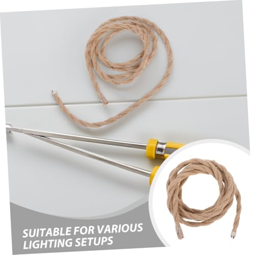 SHINEOFI 2 Stück Teiliges Vintage Stromkabel aus Robustem Hanfseil Gedrehte Industrielle Lampenleitung Isoliertes Elektrisches Verlängerungskabel für Pendelleuchten und Kronleuchter SHINEOFI 2 Stück Teiliges Vintage Stromkabel aus Robustem Hanfseil Gedrehte Industrielle Lampenleitung Isoliertes Elektrisches Verlängerungskabel für Pendelleuchten und Kronleuchter von SHINEOFI