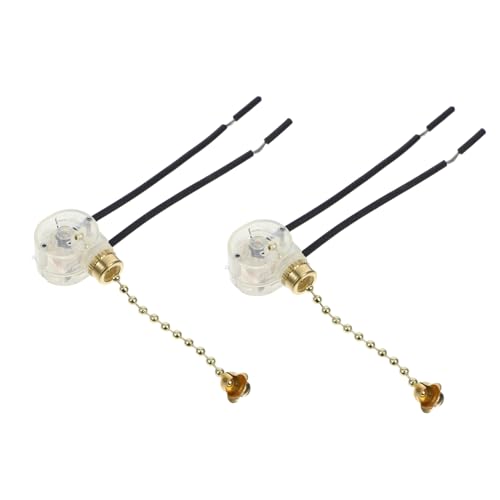 SHINEOFI 2 Stück Teiliges Zugkettenschalter Robuster Lampenschalter mit Perlenkette Verschleißfest und Sicher Geeignet für Wand Tischlampen Stilvoller Lampenzubehör für Haushalt und Bad SHINEOFI 2 Stück Teiliges Zugkettenschalter Robuster Lampenschalter mit Perlenkette Verschleißfest und Sicher Geeignet für Wand Tischlampen Stilvoller Lampenzubehör für Haushalt und Bad von SHINEOFI