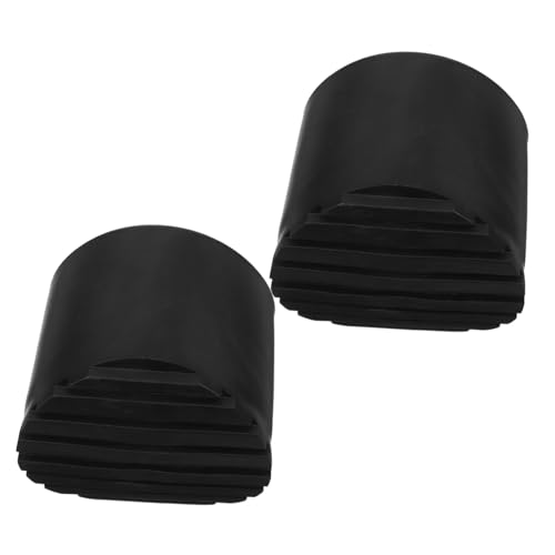 SHINEOFI 2 Stück Teleskop -Leiter -Fußpolster Ersatz für Leiterfußschutz Fußpolster für Verlängerungsleitern Leiterfußkappen Leiterschutz Beinpolster Bodenschutzschutz Gummi Schwarz von SHINEOFI