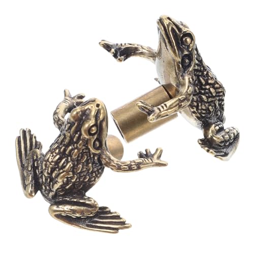 SHINEOFI 2 Stück Toad Design Schrankknöpfe Vintage Tiermöbelgriffe für Küchenschränke und Schlafzimmer Glücksbringer für Stilvolle Einrichtung von SHINEOFI