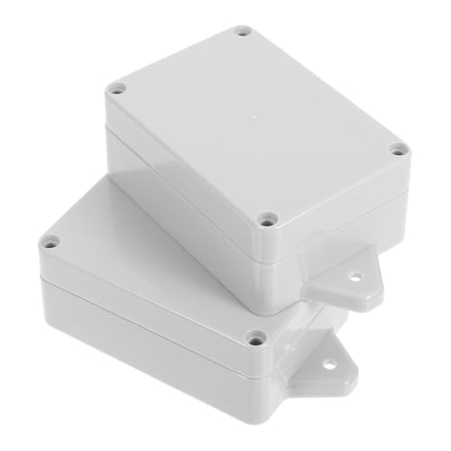 SHINEOFI 2 Stück Wasserdichte Anschlussdose Kunststoffbox Wetterfeste Elektrische Verteilerdose Außen Innen Weiß Robust für Sicherheitsstromversorgung Gartenbox SHINEOFI 2 Stück Wasserdichte Anschlussdose Kunststoffbox Wetterfeste Elektrische Verteilerdose Außen Innen Weiß Robust für Sicherheitsstromversorgung Gartenbox von SHINEOFI