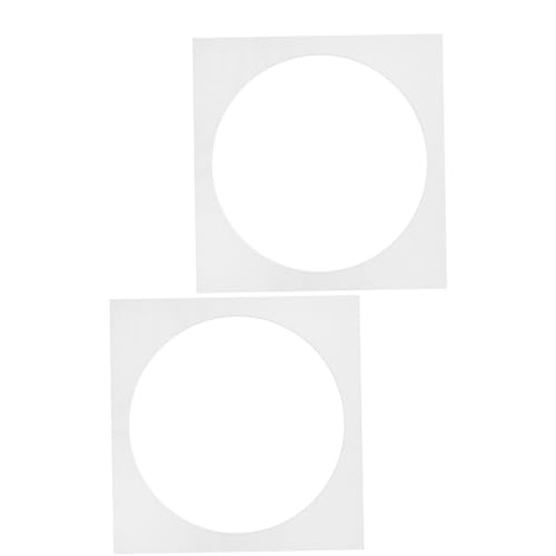 SHINEOFI 2 Stück Weiße Passepartouts für Bilderrahmen Quadratische Fotoeinleger aus Hochwertigem Papier Präzise Geschnittene Öffnungen für Fotos Drucke und Kunstwerke Einfache DIY rahmung von SHINEOFI