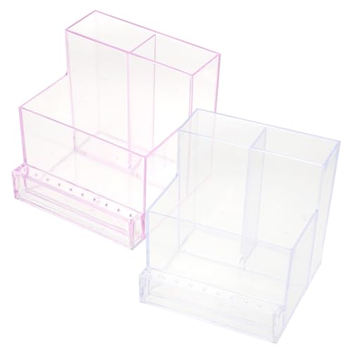 SHINEOFI 2 Stücke Nagelfräser Bohrer Organizer Acryl Transparent Multifunktionaler Nagelstudio Werkzeughalter Nagelfeilen Bit Aufbewahrungsbox Maniküre Zubehör SHINEOFI 2 Stücke Nagelfräser Bohrer Organizer Acryl Transparent Multifunktionaler Nagelstudio Werkzeughalter Nagelfeilen Bit Aufbewahrungsbox Maniküre Zubehör von SHINEOFI