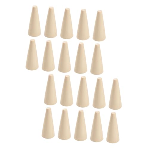 SHINEOFI 20 Stück Holzringehalter Unbemalt zum Bemalen DIY Schmuckständer Schmuckhalter Holzspitzen für Basteln Schmuckpräsentation und Dekoration SHINEOFI 20 Stück Holzringehalter Unbemalt zum Bemalen DIY Schmuckständer Schmuckhalter Holzspitzen für Basteln Schmuckpräsentation und Dekoration von SHINEOFI