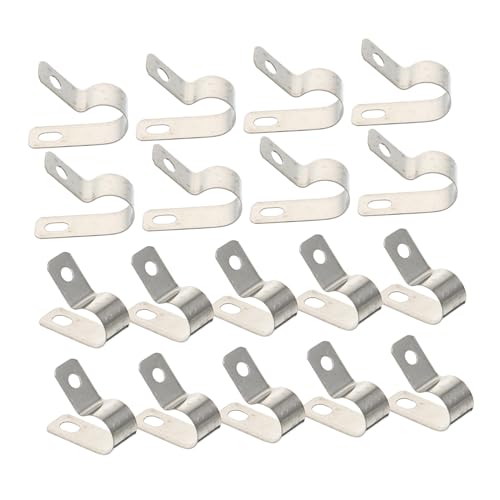 SHINEOFI 20 Stück R förmige Kabelschellen aus Edelstahl Langlebige Kabelklemmen zur Kabelbefestigung und Drahtseil organisation Rostfrei Praktisch für Sauberes Kabelmanagement SHINEOFI 20 Stück R förmige Kabelschellen aus Edelstahl Langlebige Kabelklemmen zur Kabelbefestigung und Drahtseil organisation Rostfrei Praktisch für Sauberes Kabelmanagement von SHINEOFI
