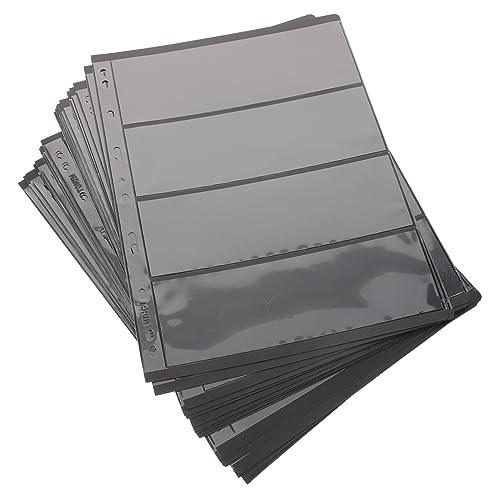 SHINEOFI 20 Stück Scrapbook scrabbook ordnee Ordner Beilagen der Briefmarkensammlung für Immer Briefmarken schnellhefter Loseblatt zum Sammeln von Briefmarken Briefmarkensammelbuch Plastik von SHINEOFI