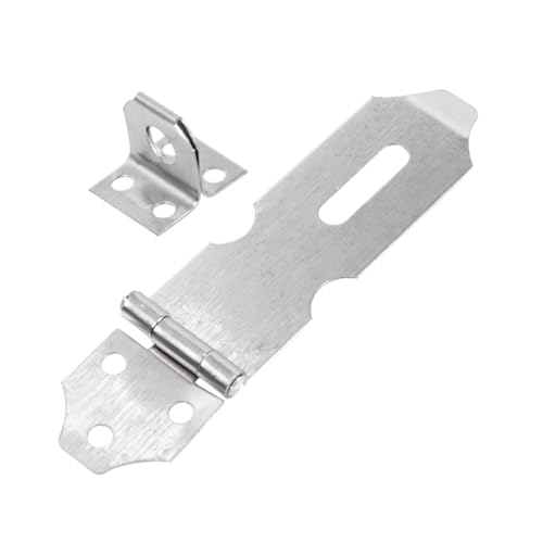 SHINEOFI 20 Stück Teiliges Edelstahl Tür klappschloss Heavy Duty Rostfrei Einfache Montage Sicherer Vorhängeschloss Überfall Geeignet für Tore Schränke Garagentüren und SHINEOFI 20 Stück Teiliges Edelstahl Tür klappschloss Heavy Duty Rostfrei Einfache Montage Sicherer Vorhängeschloss Überfall Geeignet für Tore Schränke Garagentüren und von SHINEOFI