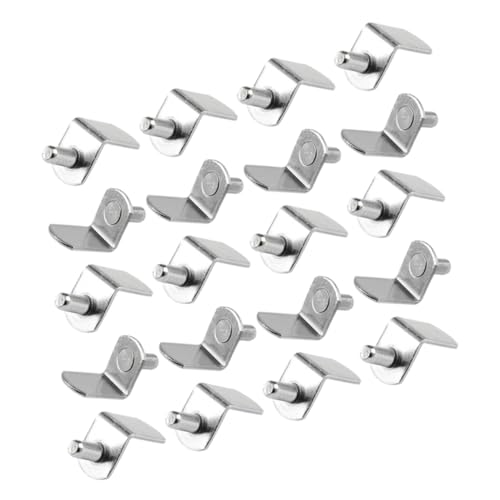 SHINEOFI 20 Stück Teiliges Metall Regalbodenträger Stabile Einlegeboden Halter für Schrank Bücherregal Küchenschrank Hohe Tragfähigkeit Langlebige Regalstützen für Möbel von SHINEOFI