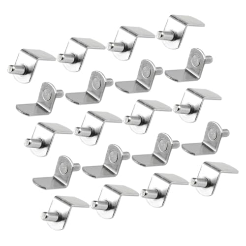 SHINEOFI 20 Stück Teiliges Metall Regalbodenträger Stabile Shelf Pegs für Schränke Bücherregale und Möbel Einfache Montage Langlebig Geeignet als Cabinet Clips für Einlegeböden von SHINEOFI