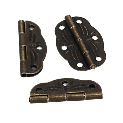SHINEOFI 20 Stück Teiliges Mini metallscharniere Vintage Bronze Gravierte Kleine Klappscharniere für Schmuckkästen Schmuckschatullen Vielseitig für Holzboxen und Bastelprojekte SHINEOFI 20 Stück Teiliges Mini metallscharniere Vintage Bronze Gravierte Kleine Klappscharniere für Schmuckkästen Schmuckschatullen Vielseitig für Holzboxen und Bastelprojekte von SHINEOFI