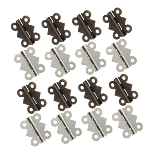 SHINEOFI 20 Stück Teiliges Schmetterlingsscharniere aus Eisen Antik Vintage Design Dekorative Scharniere für Schmuckkästen und Holzkisten Vielseitig Einsetzbar Langlebig und Robust SHINEOFI 20 Stück Teiliges Schmetterlingsscharniere aus Eisen Antik Vintage Design Dekorative Scharniere für Schmuckkästen und Holzkisten Vielseitig Einsetzbar Langlebig und Robust von SHINEOFI