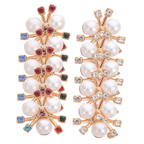 SHINEOFI 200 Stück Rhinestone Flatback Decorative Buttons Mit Dreifach Imitationsperlen Schöne Blüten Verzierung Für Nähen DIY Basteln Haaraccessoires Hochzeit Party von SHINEOFI