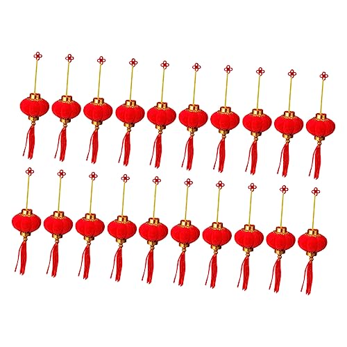 SHINEOFI 20Stücke Chinesische Neujahrslaternen Rote Beflockte Laternen Zur Festtagsdekoration Für Innen Und Außenbereiche Hängedekoration Für Frühlingsfest Und Neujahrspartys SHINEOFI 20Stücke Chinesische Neujahrslaternen Rote Beflockte Laternen Zur Festtagsdekoration Für Innen Und Außenbereiche Hängedekoration Für Frühlingsfest Und Neujahrspartys von SHINEOFI