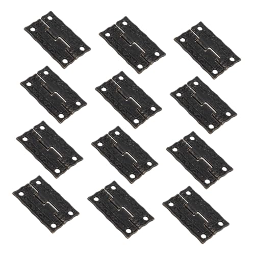 SHINEOFI 24 Stück Teiliges Vintage Dekoratives Scharnier Metall Scharniere mit Antikdruck für Schmuckkästen Holzboxen DIY Holzschatullen Robuste Retro Scharniere für Dekorative Holzkisten SHINEOFI 24 Stück Teiliges Vintage Dekoratives Scharnier Metall Scharniere mit Antikdruck für Schmuckkästen Holzboxen DIY Holzschatullen Robuste Retro Scharniere für Dekorative Holzkisten von SHINEOFI