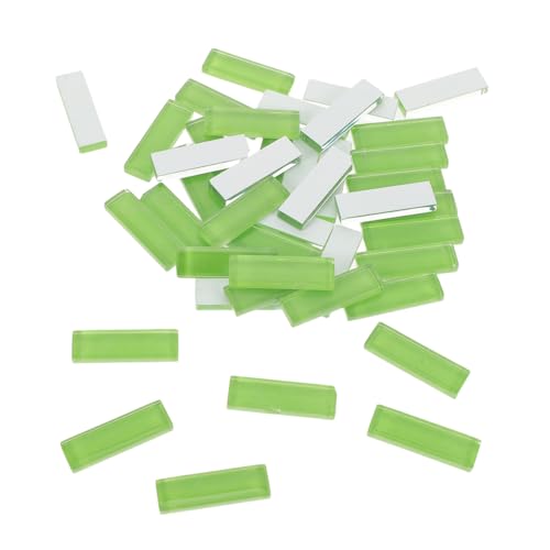 SHINEOFI 2Er-Pack Glas-mosaiksteine Rechteck Kristallglas für DIY Bastelprojekte Heimdekoration Kunsthandwerk Grün für Anfänger und Kreative Gestaltung SHINEOFI 2Er-Pack Glas-mosaiksteine Rechteck Kristallglas für DIY Bastelprojekte Heimdekoration Kunsthandwerk Grün für Anfänger und Kreative Gestaltung von SHINEOFI