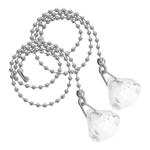 SHINEOFI 2Stücke Zugschnur für Deckenventilatoren und Lampen Verlängerungskette mit Transparenten Kristallkugeln Installieren für Hohe Deckenleuchten SHINEOFI 2Stücke Zugschnur für Deckenventilatoren und Lampen Verlängerungskette mit Transparenten Kristallkugeln Installieren für Hohe Deckenleuchten von SHINEOFI