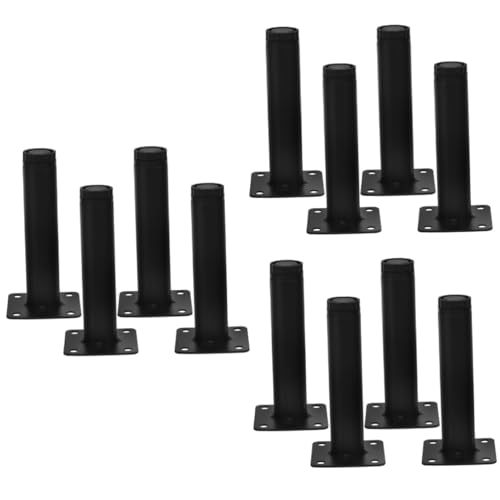 SHINEOFI 3 Sätze Möbelfüße Verstellbare Metallbeine Für Sofa Nachttische Tv Schränke Robuste Möbelbeine Mit Antirutsch Pads Für Langlebige Nutzung Und Vielseitige 4 Stück * 3 von SHINEOFI