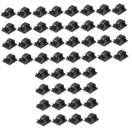 SHINEOFI 3 Sätze Selbstklebende Kabelclips Kabelorganizer Aus Hochwertigem Kunststoff Für Effizientes Kabelmanagement Für Computer Usb Und Tv Kabel Für Zuhause Büro Und Auto 50 Stück * 3 von SHINEOFI