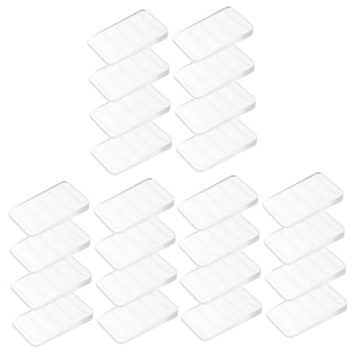 SHINEOFI 3 Sätze Transparent Möbel Leveler Keile Anpassbare Kunststoffunterlagen Zur Stabilisierung Von Möbeln Für Unebene Tische Betten Und Kommoden 8 Stück * 3 von SHINEOFI