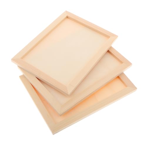 SHINEOFI 3 Stück DIY Holzbilderrahmen Stabilem Kiefernholz Unbemalt Leere Bastelrahmen für Bemalen und Clay Art Projekte für Schlafzimmerdekoration SHINEOFI 3 Stück DIY Holzbilderrahmen Stabilem Kiefernholz Unbemalt Leere Bastelrahmen für Bemalen und Clay Art Projekte für Schlafzimmerdekoration von SHINEOFI