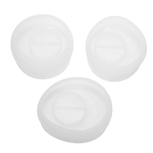 SHINEOFI 3 Stück Kreative Kerzenschimmel Formen zum Schmelzen von Silikonwachs Kerzenhalter Silikonform Seifen-Bastelformen Silikonform für Kerzenhalter Kerzenform Gipsform Kieselgel Weiß von SHINEOFI