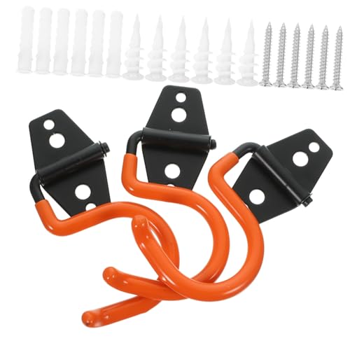SHINEOFI 3 Stück Robuste Metall Wandhaken Schwerlast für Garage zur Werkzeug Leiteraufbewahrung Dickes Hohe Tragkraft Einfache Montage für Schaufeln Mops und Gartengeräte SHINEOFI 3 Stück Robuste Metall Wandhaken Schwerlast für Garage zur Werkzeug Leiteraufbewahrung Dickes Hohe Tragkraft Einfache Montage für Schaufeln Mops und Gartengeräte von SHINEOFI