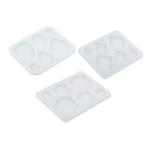 SHINEOFI 3 Stück Schmuckkleber tropfende Form Geometrische Ohrringform geometrische Anhängerform Silikonohrringharzform Halskettenanhänger aus Epoxidharz Ohrringe Silikonform Kieselgel Weiß SHINEOFI 3 Stück Schmuckkleber tropfende Form Geometrische Ohrringform geometrische Anhängerform Silikonohrringharzform Halskettenanhänger aus Epoxidharz Ohrringe Silikonform Kieselgel Weiß von SHINEOFI