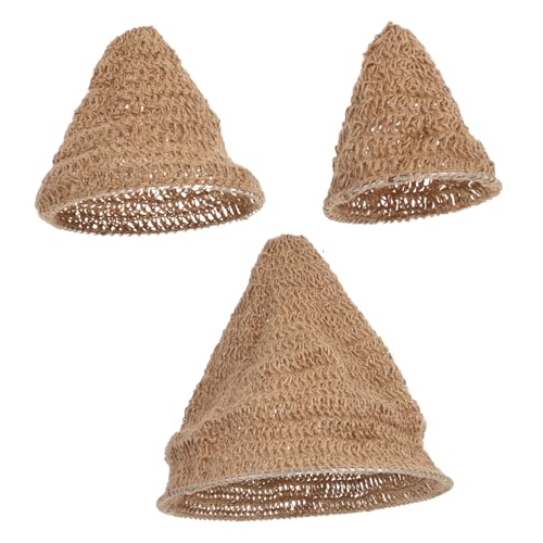 SHINEOFI 3 Stück Teiliges Boho Lampenschirm Handgewebtem Juteseil Passend für Pendelleuchten Nachhaltiger Atmungsaktiver Naturfaser-lampenschirm für Restaurant Hotel Innenbereich SHINEOFI 3 Stück Teiliges Boho Lampenschirm Handgewebtem Juteseil Passend für Pendelleuchten Nachhaltiger Atmungsaktiver Naturfaser-lampenschirm für Restaurant Hotel Innenbereich von SHINEOFI