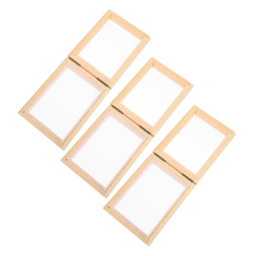 SHINEOFI 3 Stück Teiliges Papierherstellungsrahmen Natürlichem Kiefernholz Handgefertigter Holzrahmen für DIY Papierbasteln Leichter Tragbarer Bastelrahmen für Kindergarten Kunstprojekte SHINEOFI 3 Stück Teiliges Papierherstellungsrahmen Natürlichem Kiefernholz Handgefertigter Holzrahmen für DIY Papierbasteln Leichter Tragbarer Bastelrahmen für Kindergarten Kunstprojekte von SHINEOFI
