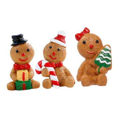SHINEOFI 3 Stück Weihnachtsgingerbread -Mann Dekoration Winterliches Dekor mit abgestuftem Tablett weihnachtliche tischdekoration Weihnachtsgingerbread -Mann Figuren Lebkuchenfiguren Harz SHINEOFI 3 Stück Weihnachtsgingerbread -Mann Dekoration Winterliches Dekor mit abgestuftem Tablett weihnachtliche tischdekoration Weihnachtsgingerbread -Mann Figuren Lebkuchenfiguren Harz von SHINEOFI