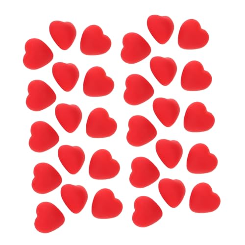 SHINEOFI 30 Stück Herzknöpfe Rote Herzförmige Nähtasten Für DIY Basteln Kinderhandwerk Reusable Sewing Fasteners Für Hemden Chiffon Blusen Anzüge von SHINEOFI