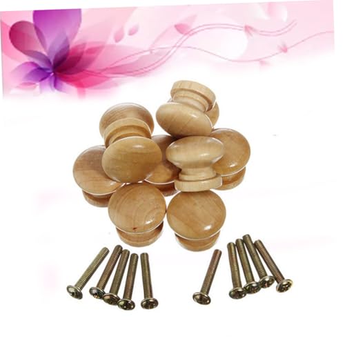 SHINEOFI 30 Stück Teiliges Holz Möbelknöpfe Schubladengriffe mit Schrauben Runde Klassische Muster Elegante Griffe für Küchenschrank Kommode Einfache Montage Vielseitig für Möbel und SHINEOFI 30 Stück Teiliges Holz Möbelknöpfe Schubladengriffe mit Schrauben Runde Klassische Muster Elegante Griffe für Küchenschrank Kommode Einfache Montage Vielseitig für Möbel und von SHINEOFI