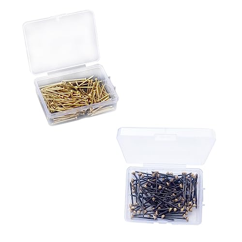 SHINEOFI 300 Stück Bilderrahmen Nägel Set Professionelle Bildbefestigungsnägel Schwarz und Gold für Wanddekoration DIY Holzarbeiten und Robuste und Langlebige Nägel für Vielfältige SHINEOFI 300 Stück Bilderrahmen Nägel Set Professionelle Bildbefestigungsnägel Schwarz und Gold für Wanddekoration DIY Holzarbeiten und Robuste und Langlebige Nägel für Vielfältige von SHINEOFI