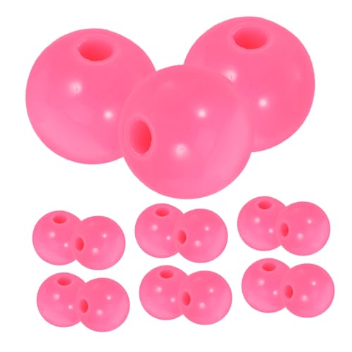 SHINEOFI 300 Stück Runde Acrylperlen Rosa Spacer Beads mit Gerade für DIY Schmuckherstellung Armbänder Halsketten Basteln Handgefertigte Accessoires von SHINEOFI