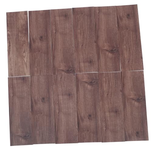 SHINEOFI 32 Stück Teiliges PVC Fliesenaufkleber Holzoptik Selbstklebend und Wasserfest Robust und Kratzfest für Bad Küche Wohnzimmer Wand Bodenrenovierung von SHINEOFI
