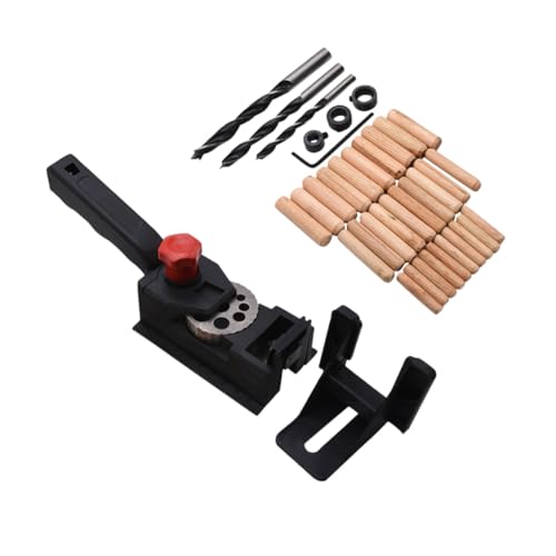 SHINEOFI 38 Stück Teiliges Holzbohrloch Gehärtetem Stahl Präziser DIY Bohrloch locator für Runde Holzdübel Verschleißfest Vielseitig für Holzbearbeitung und Möbelmontage Geeignet von SHINEOFI