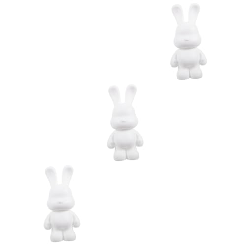 SHINEOFI 3St Kaninchen DIY Ornamente Heimdekorationen Zubehör für Hasengeburtstagsfeiern Modelle Spielzeug Hasendekoration für zu Hause Hasen-Partyzubehör draussen Münze Verbinder Statue von SHINEOFI