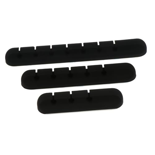SHINEOFI 3Stücke Selbstklebende Kabelclips Kabel Organizer für Schreibtisch Halterung zur Effektiven Kabelorganisation von USB Kabeln Ladegeräten Audiokabeln Robust Elastisch von SHINEOFI