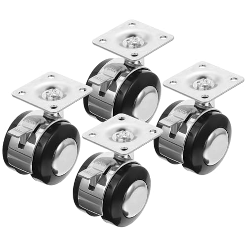 SHINEOFI 4 STÜCKE Teiliges mit Bremse Geräuscharm Rutschfest Robustes Material Kratzschützende Möbelrollen für Hartböden Ersatz für Bürostuhl und Möbel SHINEOFI 4 STÜCKE Teiliges mit Bremse Geräuscharm Rutschfest Robustes Material Kratzschützende Möbelrollen für Hartböden Ersatz für Bürostuhl und Möbel von SHINEOFI